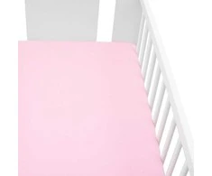 Džersio lovelės paklodė New Baby 120x60 rožinė