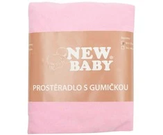 Džersio lovelės paklodė New Baby 120x60 rožinė