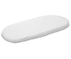 Džersio paklodė vežimėliui New Baby Balta 35x75 cm