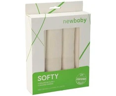 Dėklas Ekologiškos medvilnės sauskelnės New Baby Softy 70 x 70 cm 4 vnt.