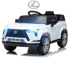 Elektrinis vaikiškas automobilis Milly Mally Lexus GX550 baltas