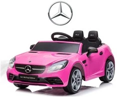 Milly Mally Akumuliatorinis automobilis vaikams „Mercedes-Benz SLC“, rožinės spalvos