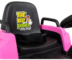 Electric tractor with trailer Milly Mally Rolly pink