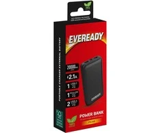 Eveready PX20B – Powerbank 20000 mAh 2x USB-A (juoda)