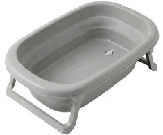 Foldable plastikas baby bath Tega Baby pilkas