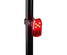 Dunlop - Galinis dviračio žibintas su 5 LED ir STOP funkcija K-Mark