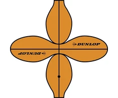 Gertuvė Dunlop - Outdoor basketball 8 panels size 7 (oranžinis)