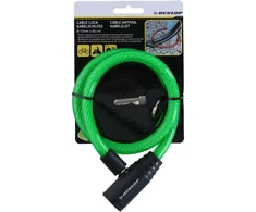 Gertuvė Dunlop - Spiral key bicycle lock 65 cm (žalias)