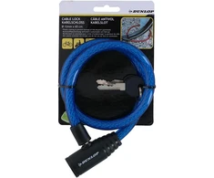 Gertuvė Dunlop - Spiral key bicycle lock 65 cm (mėlynas)