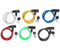 Gertuvė Dunlop - Spiral key bicycle lock 65 cm (mėlynas)