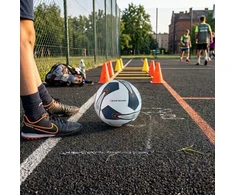 Dunlop - Street Training Football size 5 (baltas/mėlynas)