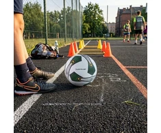 Dunlop - Street Training Football size 5 (baltas/žalias)