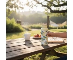 Gertuvė Quokka Echo - 690 ml Stainless Steel Bottle with Silicone Handle (Magnolia)