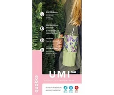 Quokka Umi - Stainless Steel Thermal Mug 720ml with Straw and Silicone Base (Ivory)