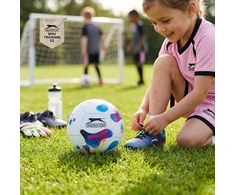 Slazenger - Mini Training Football for Kids 12 Panels Size 2 (Baltas/Mėlyna)