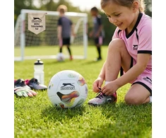 Slazenger - Mini Training Football for Kids 12 Panels Size 2 (Baltas/Geltona)