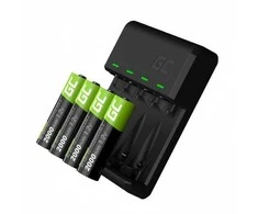 Green Cell Įkroviklis Žalias Cell GC VitalCharger + 4x AA 2000mAh Ni-MH baterijos