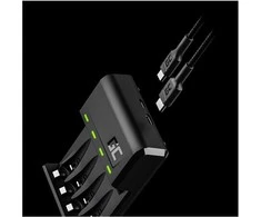 Green Cell Įkroviklis Žalias Cell GC VitalCharger + 4x AA 2000mAh Ni-MH baterijos