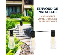 Grundig - Saulės energija varomi LED sodo šviestuvai 3,35 m