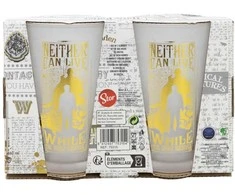 Harry Potter Haris Poteris - dviejų stiklinių rinkinys dekoratyvinėje dėžutėje iš „Golden Magic Collection“ 490 ml