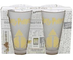 Harry Potter Haris Poteris - dviejų stiklinių rinkinys dekoratyvinėje dėžutėje iš „Golden Magic Collection“ 490 ml