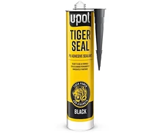 U Pol Tiger Seal PU Adhesive &amp; Sealant Juodas, hermetikas, juodas, 310 ml