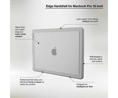 „Incase Edge Hardshell Case“ – dėklas, skirtas „MacBook Pro 16“ (M4/M3/M2/M1/2024-2021) (aiškus)
