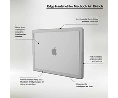„Incase Edge Hardshell“ dėklas – „MacBook Air 15 M3“ (2024) / M2 (2023) dėklas (skaidrus)