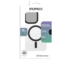 „Incipio Velocity MagSafe“ – „iPhone 16 Pro Max“ dėklas (skaidrus / juodas)