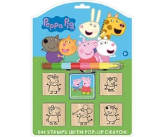 Jiri Models 5+1 stamps with Peppa Pig wax