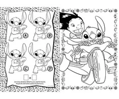 Jiri Models A4 coloring book with Lilo &amp; Stitch stickers