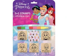 Dėlionė Jiri Models Stamps 5+1 with wax Disney Princesses