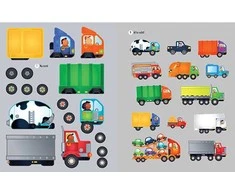 Jiri Models Sticker book Trucks