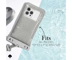 Kate Spade New York Atsparus vandeniui plaukiojantis maišelis – vandeniui atsparus dėklas išmaniesiems telefonams iki 6,7 (That Sparkle)