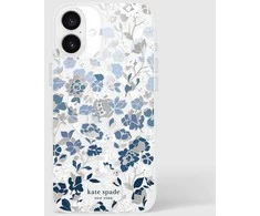 York Kate Spade Niujorko apsauginiai brangakmeniai „MagSafe“ – „iPhone 16 Plus“ dėklas (mėlyna gėlių lova)