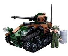 Konstruktorius Tankas Sluban B0750, 245 detalės