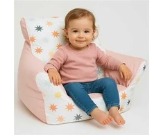 Kūdikių kėdutė užpildyta kamuoliukais New Baby rožinė