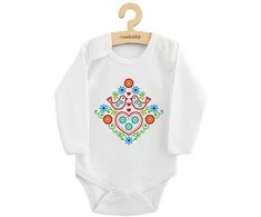 Kūdikių kombinezonas su raštu New Baby Folk Pattern birds, 74 (6-9m)
