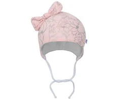 Kūdikių medvilninė kepurė su lankeliu New Baby NUNU rožinė, 68 (4-6m), 68 (4-6m) dydis
