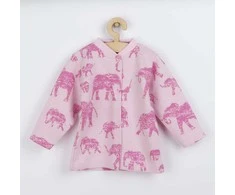 Kūdikių paltukas Baby Service Elephants rožinis, dydis 74 (6-9m), 74 (6-9m)