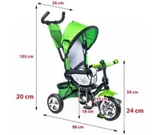 Kūdikių triratukas Toyz Timmy rožinis