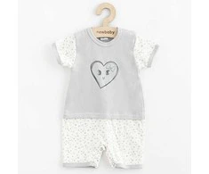 Kūdikių vasarinis medvilninis kombinezonas New Baby Hearts, dydis 80 (9-12m), 80 (9-12m)