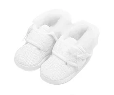 Kūdikių žieminiai batukai krikštynoms New Baby 0-3 m mergaitei, dydis 0-3 m, 116/122