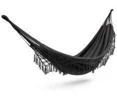 Large Hanging Hammock for Two Hamaka XXL BOHO Baby Mix juodas