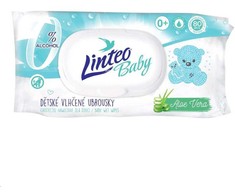 Linteo Baby Drėgnos servetėlės su Aloe Vera 80 vnt