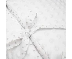 Luxury Minky wrap New Baby baltas 75x75 cm