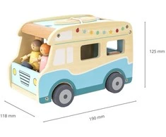 Viga Toys Medinis namelis ant ratų Viga