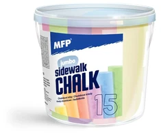 MFP šaligatvio kreidelės M, apvalios, 15 vnt.