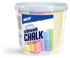 MFP šaligatvio kreidelės M, apvalios, 15 vnt.