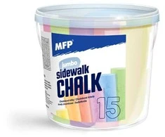 MFP šaligatvio kreidelės M, apvalios, 15 vnt.
